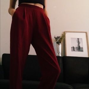Crepe trousers from American Apparel.